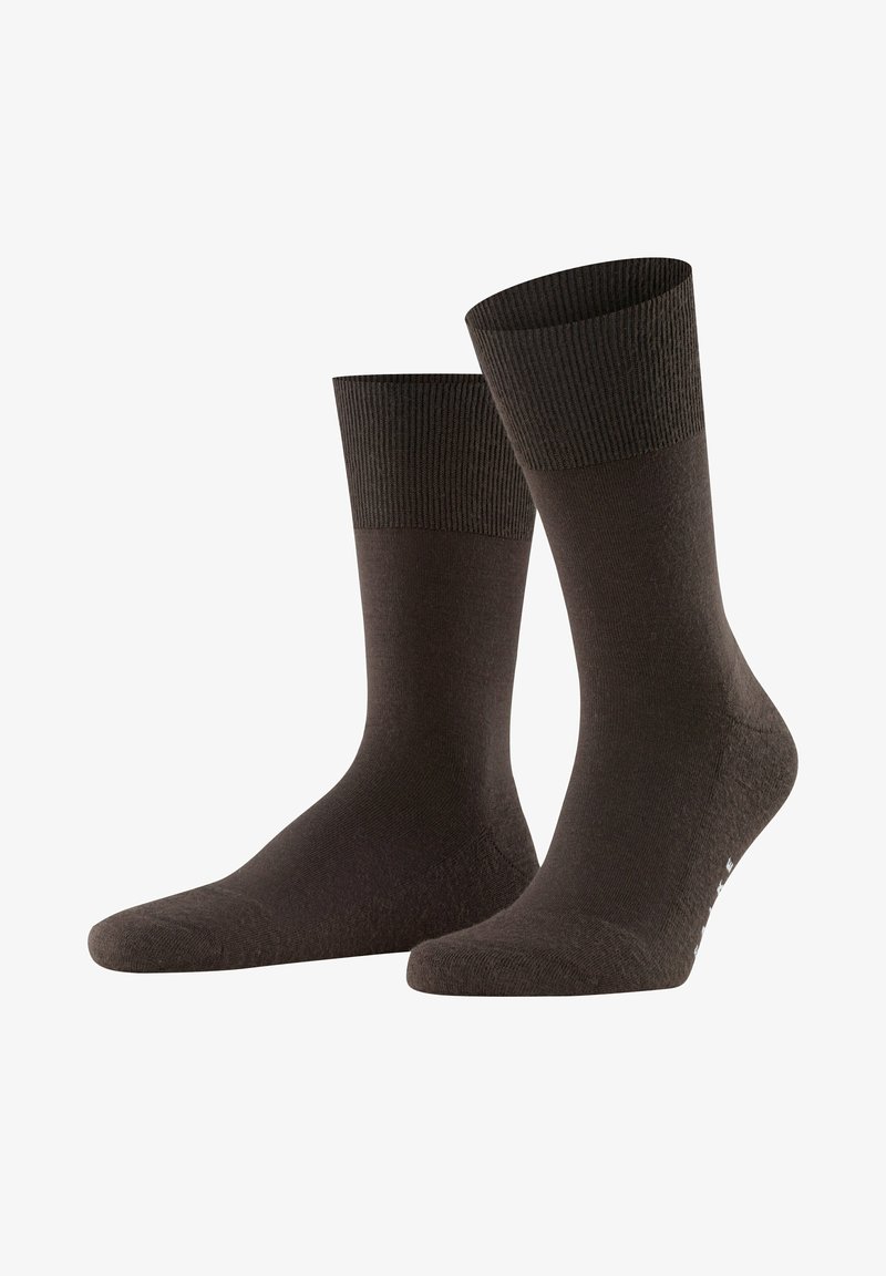 Black cotton socks with ribbed tops, a smooth texture, and a reinforced toe. Standard ankle height with no visible logos or patterns.
