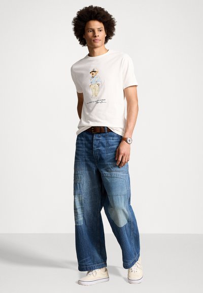 Polo Ralph Lauren CLASSIC FIT POLO BEAR JERSEY T SHIRT - Tricou cu imprimeu - white
