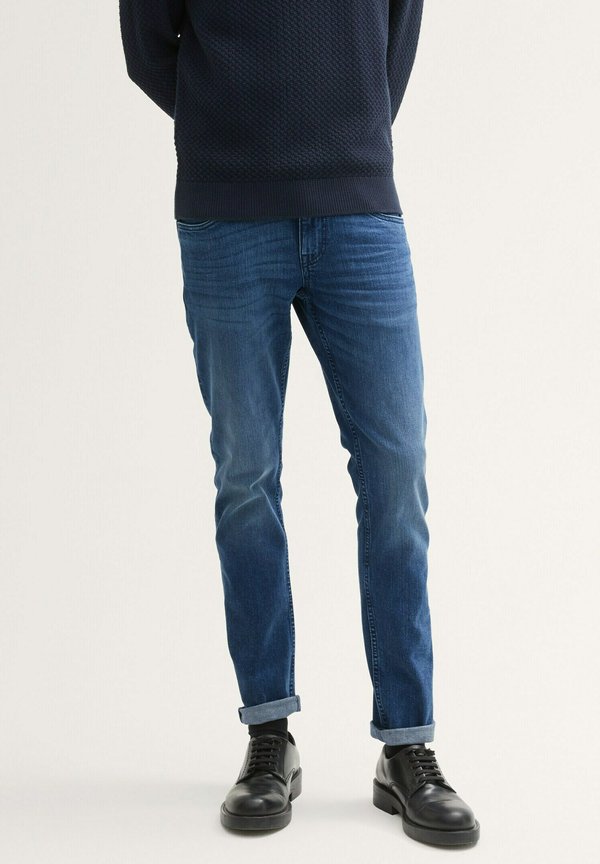 TROY - Jeans Slim Fit - mid stone wash denim