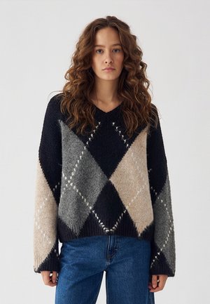 LAI - Striktrøje - navy mix