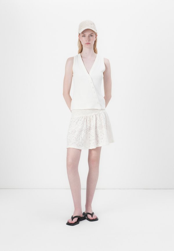 POWDERED BUTTON THROUGH LONGLINE VEST - Waistcoat4