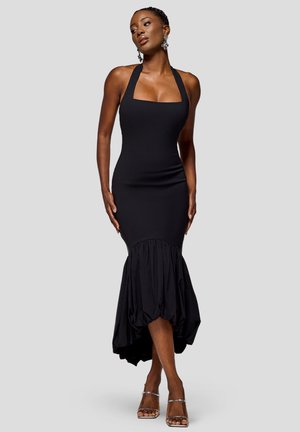 HALTER NECK PUFF HEM MERMAID - Hverdagskjole - schwarz