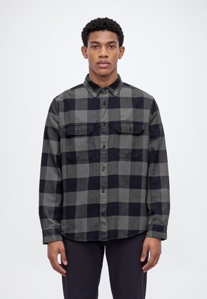 Fjällräven, ÖVIK - Риза - black/grey