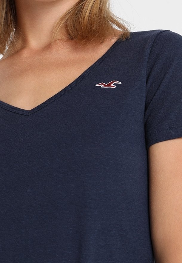 Hollister Camiseta básica dark blue/azul marino (Segunda