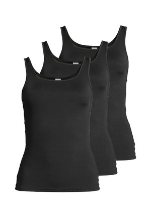 3ER PACK - Unterhemd/-shirt - schwarz