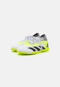 adidas Performance PREDATOR - Zaalvoetbalschoenen - footwear white/core black/lucid lemon