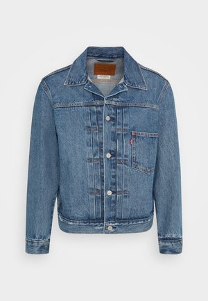 Levi's® TYPE I TRUCKER - Denimová bunda - medium indigo stonewash