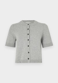 Short-Sleeve Crew Cardigan - Strickjacke - heather
