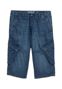 TTMORRIS Relaxed - Jeansshort - used dark stone blue denim