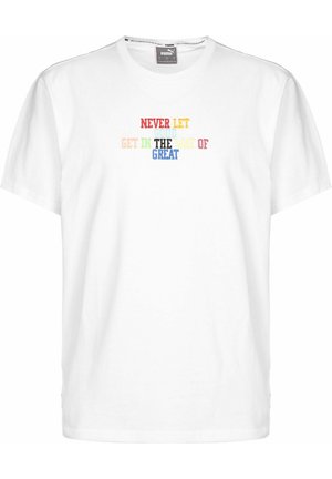 ОVERTIME - T-shirts med print - white