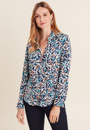 MIT LANGEN ÄRMELN - Hemdbluse - bleu canard