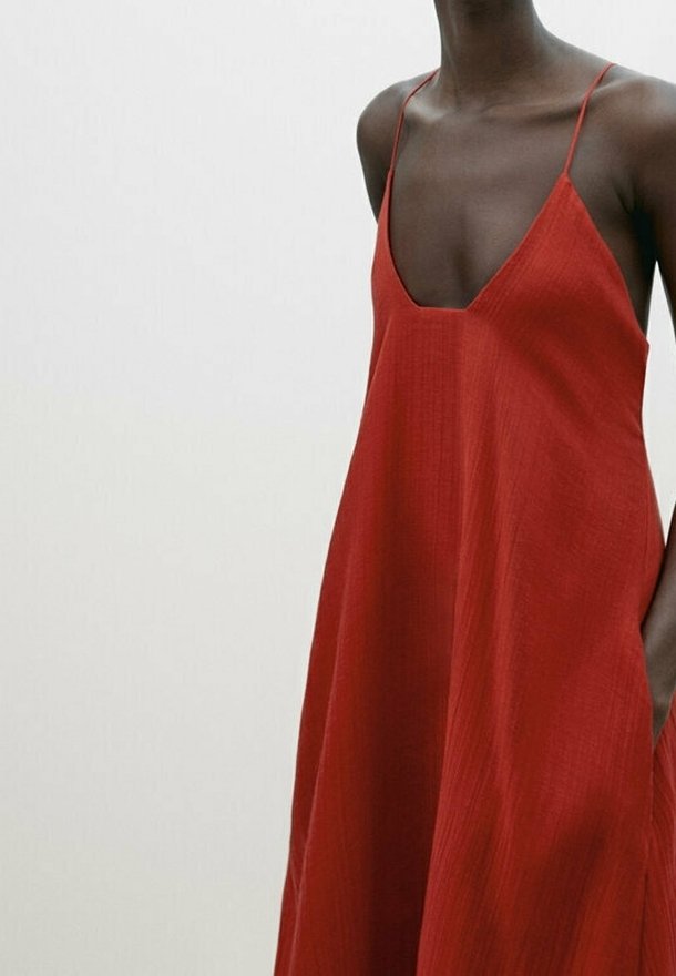 Massimo Dutti Maxi dress - red - (Pre-owned) - Zalando.ie
