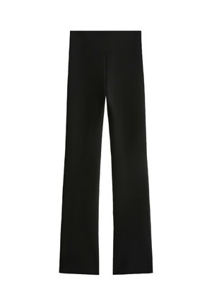 OYSHO, SUPER EXTRA WARM FLARE TROUSERS - Pantalon classique - black
