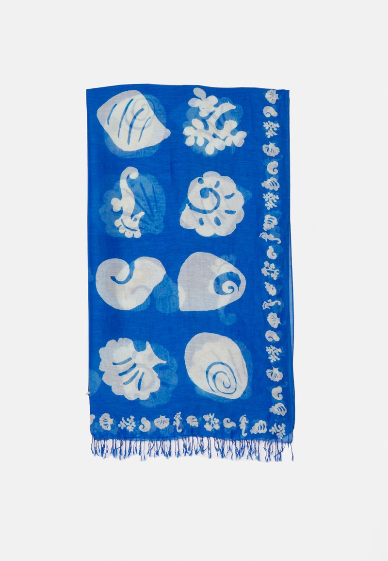 Polo Ralph Lauren SHELL OBLONG SCARF - Scarf - blue/cream/blue - Zalando.de