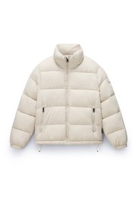 Vinterjakke - beige silver