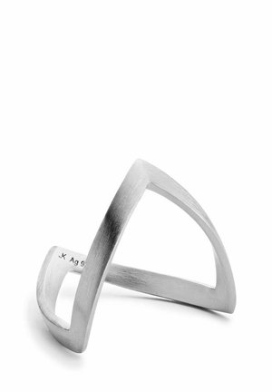 V - Ring - silver coloured