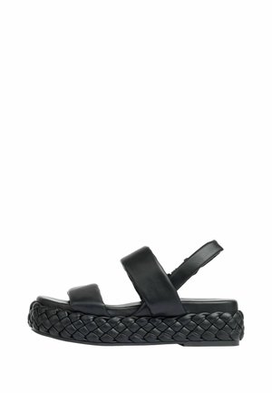 REGULAR FIT - Sandali con plateau - black