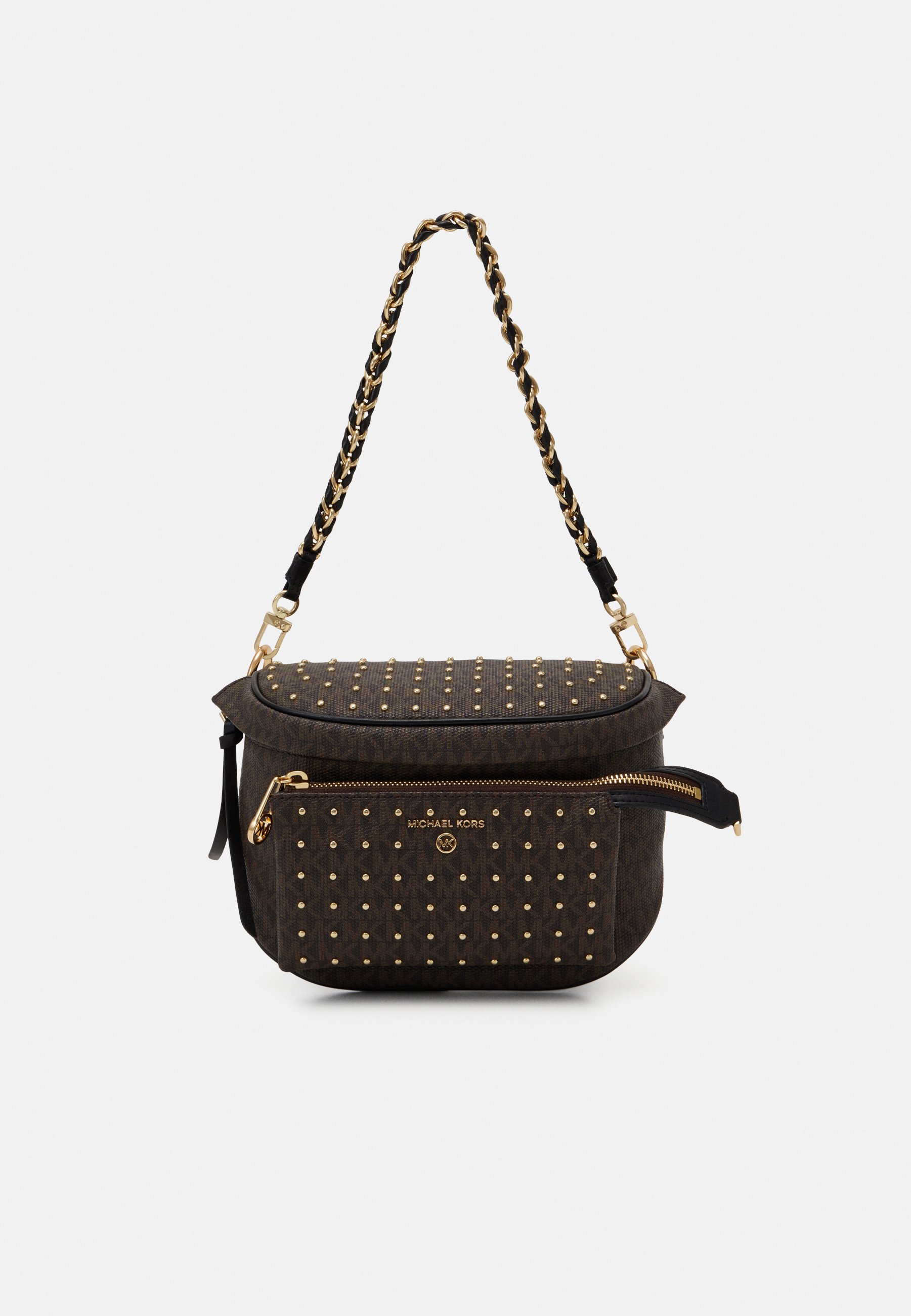 MICHAEL Michael Kors SLATER SLING PACK - Sac banane - brown/black ... MICHAEL Michael Kors SLATER SLING PACK - Sac banane - brown/black ...