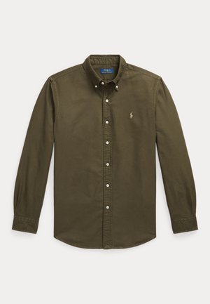 Polo Ralph Lauren, CUSTOM FIT GARMENT-DYED OXFORD SHIRT - Πουκάμισο - company olive