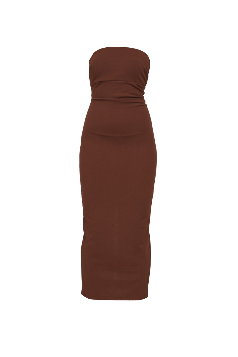 WAL G. Cocktailjurk donkerbruin