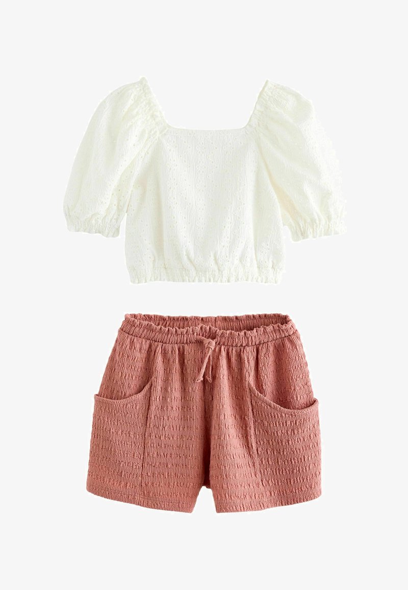 Next SET - REGULAR FIT - Shorts - ecru pink