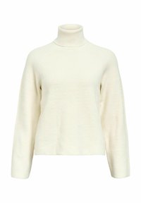 OBJVIOLA ROLLNECK - Trui - white sand