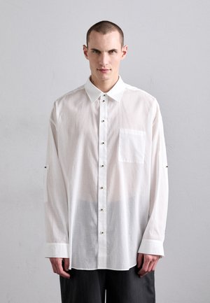 OVERSIZED EVIL EYE BUTTONS - Chemise - white