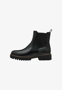 Unselected, black leather