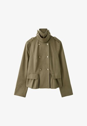 Stradivarius, FITTED BUTTON-UP BLAZER - Leichte Jacke - mottled beige