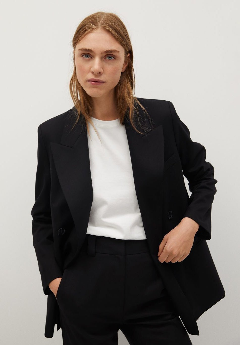 Mango CANAS I Blazer schwarzsvart Zalando.no Mango CANAS-I - Bukse - schwarz