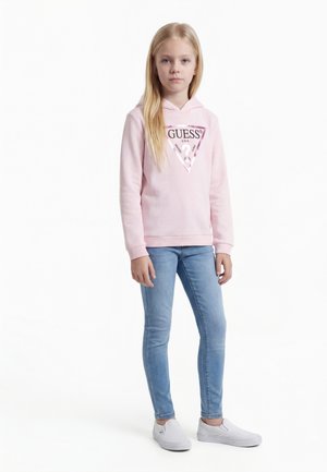 Guess JUNIOR HOODED CORE - Kapucnis pulóver - ballet pink