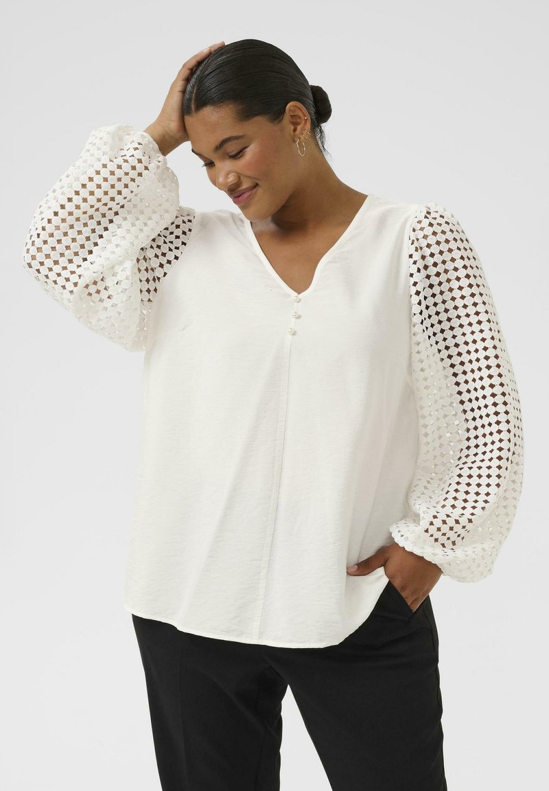 Kaffe Curve TULLA - Blouse - chalk