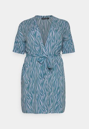 Pieces Curve, PCNYA SLEEVE KIMONO - Letná bunda - kentucky blue/graphic