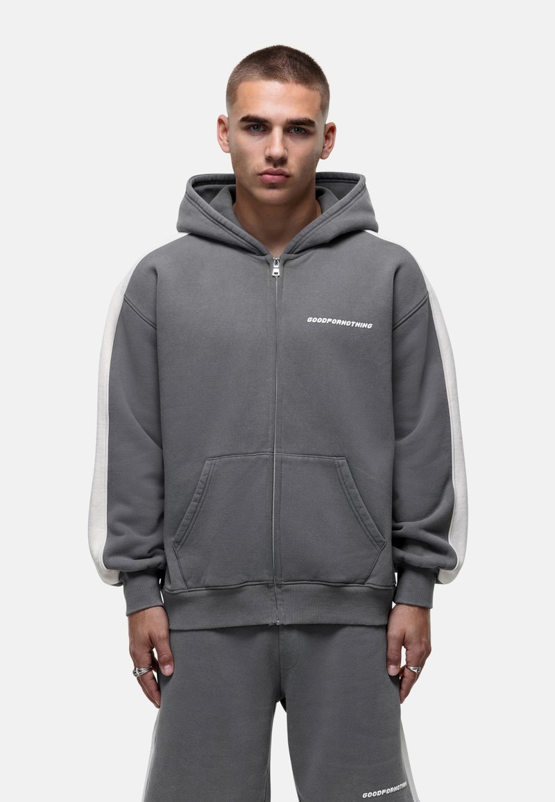 Good For Nothing Sweater met rits grijs