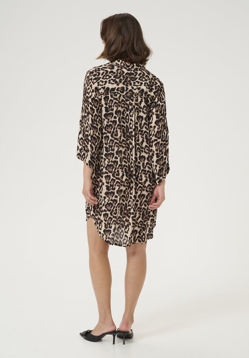 amber brown leopard print midi dress Snow White's Rag Dress – Cosplayrr main image 0