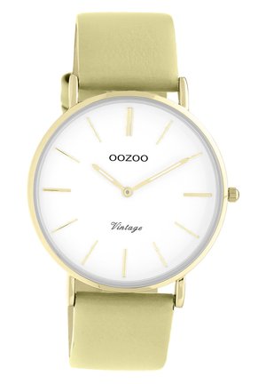 OOZOO VINTAGE COLLECTION - Watch - sand/gelbgrün/weiß