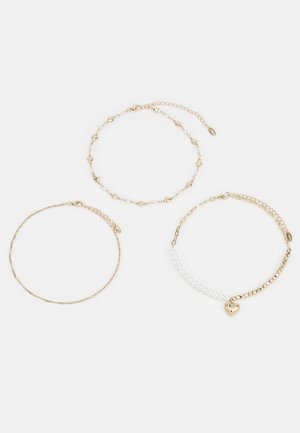 HEART CHARM CHOKER 3 PACK - Necklace - gold-coloured