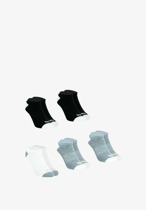 Wilson, LOT DE 5 PAIRES DE ESSENTIEL - Chaussettes pour sneakers - noir/noir/gris/gris/blanc