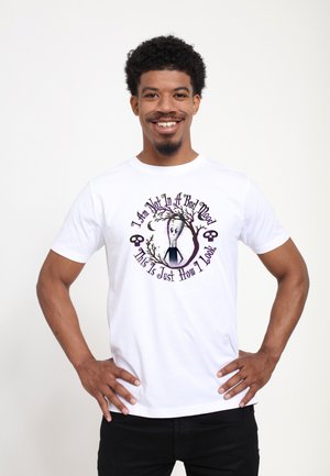 THE ADDAMS FAMILY WEDNESDAY WATERCOLOR - T-shirt print - white