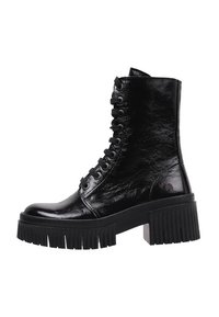 *Art Bottines à plateau - black