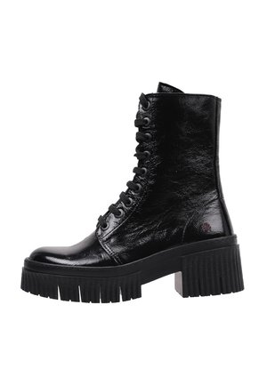 *Art Bottines à plateau - black