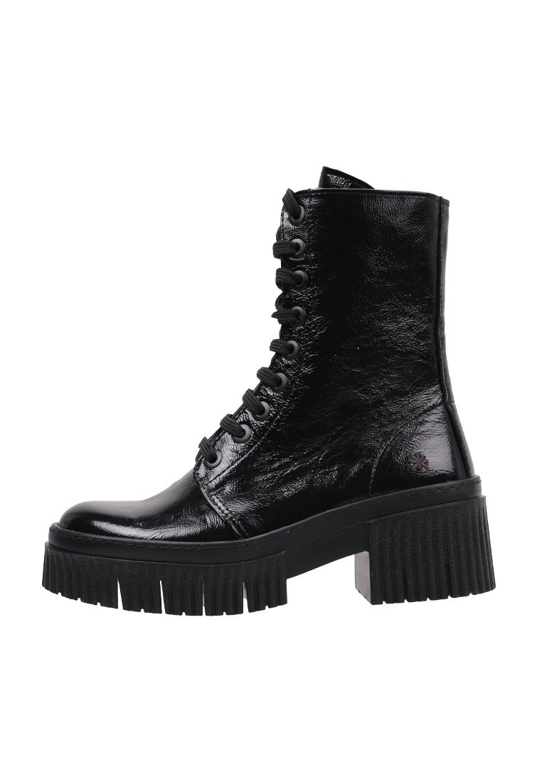 *Art Bottines à plateau - black