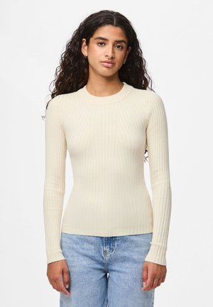 Pieces PCCRISTA O NECK  - Neule - birch