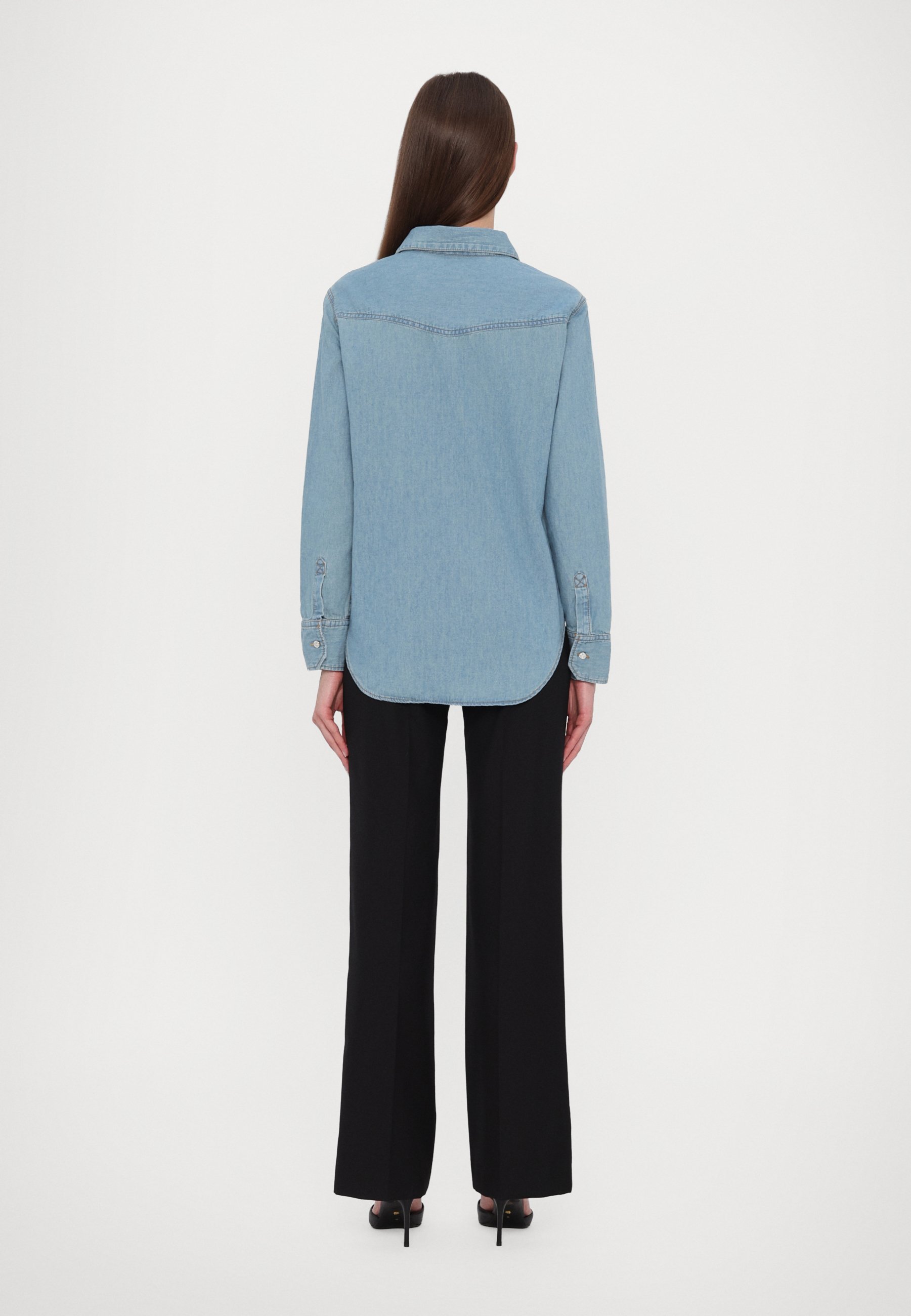 売れ筋商品|||ザディグ エ ヴォルテール シャツ レディース トップス THELMA ECO BIJOUX - Button-down blouse - light blue Zadig & Voltaire THELMA BIJOUX - Button-down blouse - light