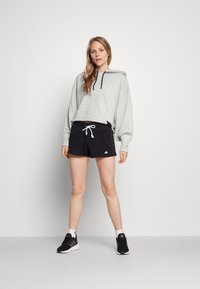 adidas Performance Felpa con cappuccio - medium grey heather