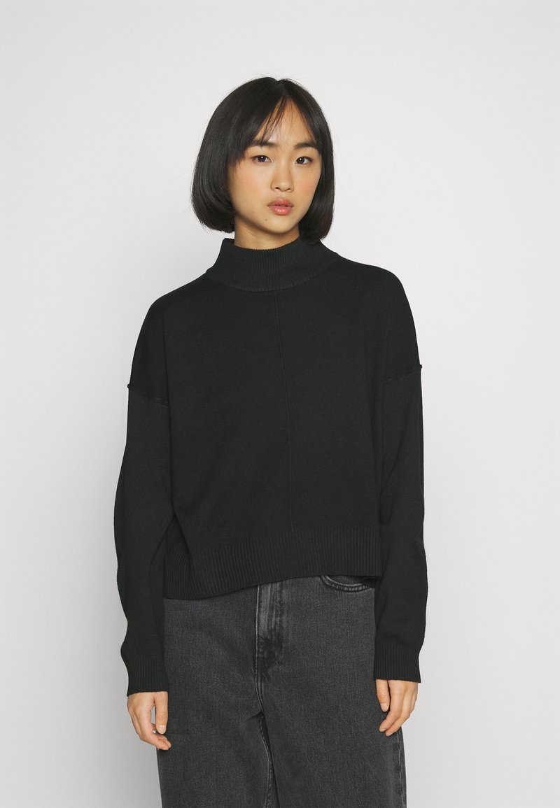 JDY - Jdyprime Life L/S Waist Button Cardi Knt - 4945774 Medium Grey Melange W Black Buttons