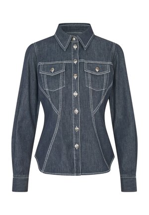 HENADEA - Bluza z gumbi - dark blue