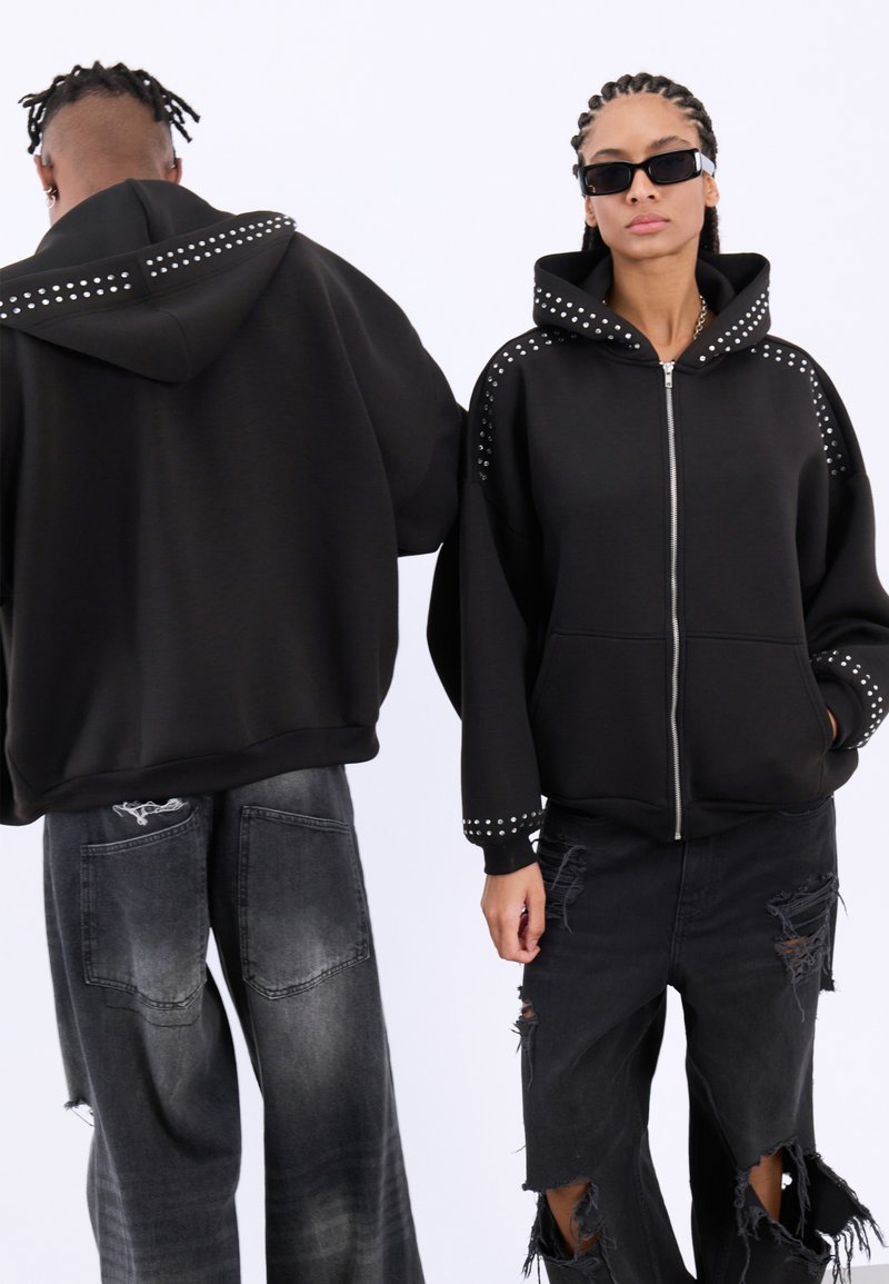YOURTURN - UNISEX - Mikina so zipsom - black, Zväčšiť