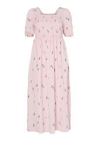 PCJEO SQUARE NECK MIDI  - Jurk - pink