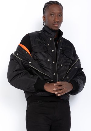 À PLASTRON AMOVIBLE EN  - Waistcoat - noir